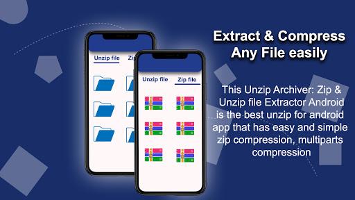 Zip Unzip File Extractor - عکس برنامه موبایلی اندروید