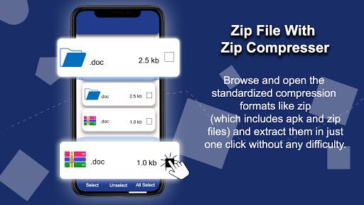 Zip Unzip File Extractor - عکس برنامه موبایلی اندروید