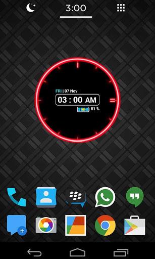 Neon Clock - Image screenshot of android app