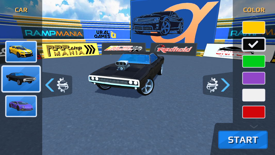 Ramp Car Trick Master 3D - Gameplay image of android game
