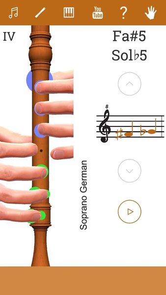 3D Recorder Fingering Chart - Image screenshot of android app