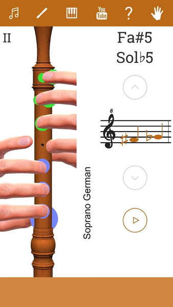 ۳D Recorder Fingering Chart - عکس برنامه موبایلی اندروید