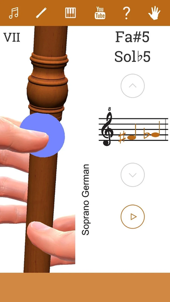 ۳D Recorder Fingering Chart - عکس برنامه موبایلی اندروید