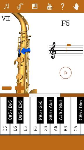 3D Saxophone Fingering Chart - Image screenshot of android app