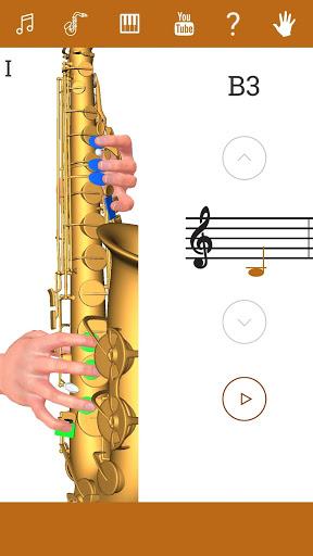 3D Saxophone Fingering Chart - Image screenshot of android app
