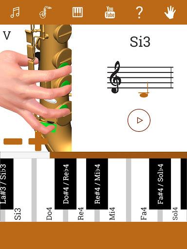 3D Saxophone Fingering Chart - Image screenshot of android app