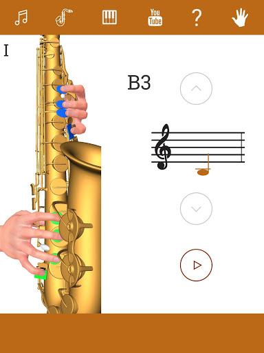 3D Saxophone Fingering Chart - Image screenshot of android app