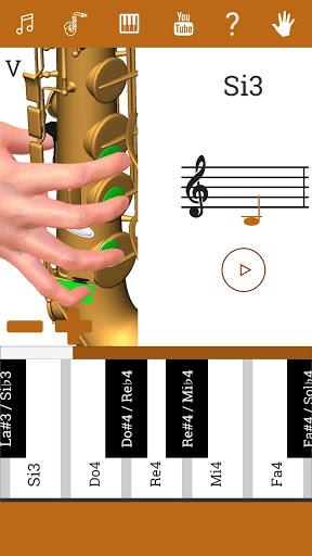 3D Saxophone Fingering Chart - Image screenshot of android app
