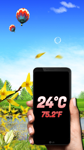 Simple thermometer - Image screenshot of android app