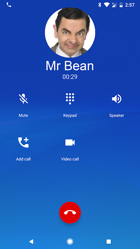 Video call from Mr Bean joke - Image screenshot of android app