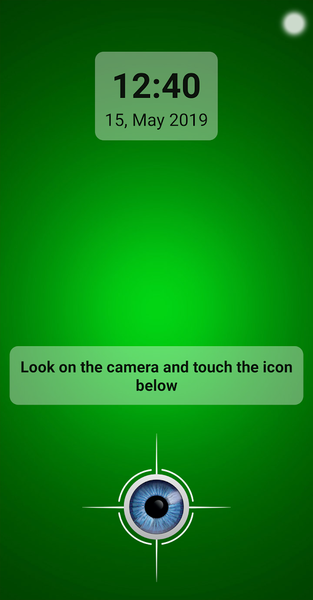 Unlock phone with eye retina ( - عکس برنامه موبایلی اندروید