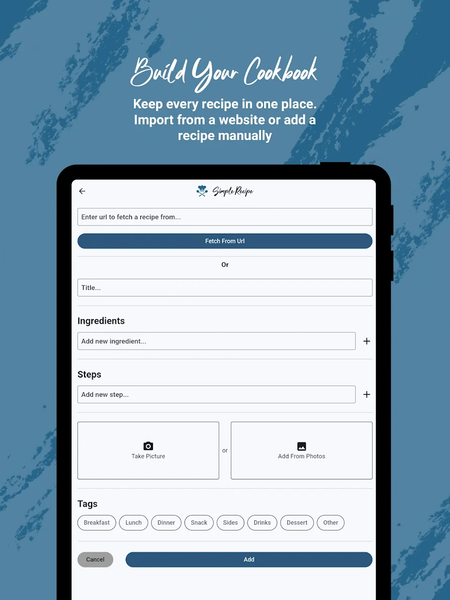 Simple Recipe: Recipe Saver - عکس برنامه موبایلی اندروید