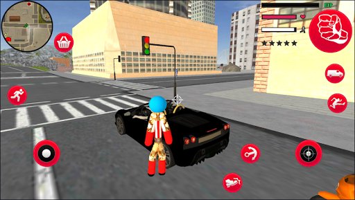 Army Capitaine american Stickman Rope Hero OffRoad - Gameplay image of android game