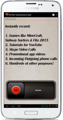 NO-ROOT Record Screen to Video - Image screenshot of android app