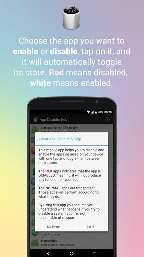 App Disabler [root] - Image screenshot of android app