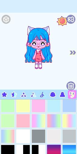 Cute idol avatar maker - Image screenshot of android app