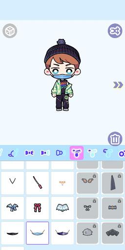 Cute idol avatar maker - Image screenshot of android app