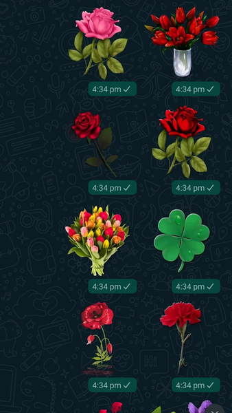 Flowers Stickers for Whatsapp - عکس برنامه موبایلی اندروید