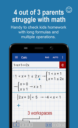 Graphing Calculator + Math, Algebra & Calculus – ماشین حساب حرفه‌ای - عکس برنامه موبایلی اندروید