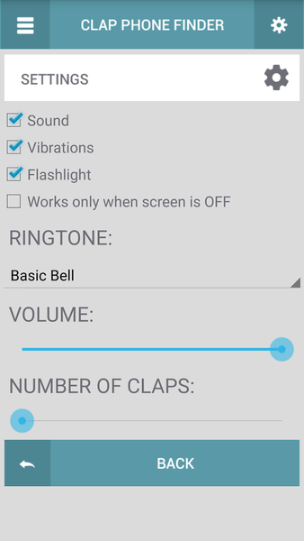 Find phone by clapping - عکس برنامه موبایلی اندروید