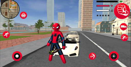Mafia Spider Stickman Rope Hero Vegas Gangster - عکس برنامه موبایلی اندروید