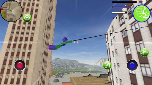 Flash Speed Stickman Rope Hero Real Robot - Image screenshot of android app