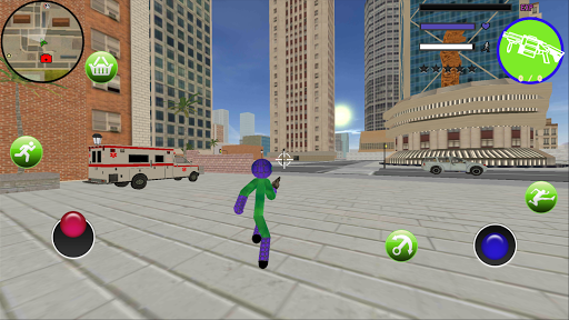 Flash Speed Stickman Rope Hero Real Robot - Image screenshot of android app