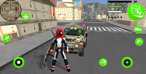Superhero Stickman Rope Hero Gangstar Mafia - عکس بازی موبایلی اندروید