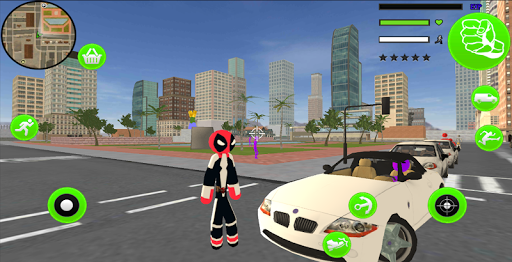 Superhero Stickman Rope Hero Gangstar Mafia - عکس بازی موبایلی اندروید