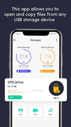 USB Connector : OTG USB Driver - عکس برنامه موبایلی اندروید