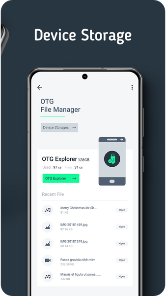 OTG Pendrive: USB File Manager - Image screenshot of android app