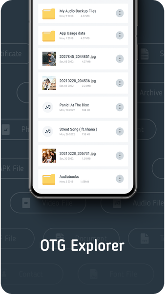 OTG Pendrive: USB File Manager - Image screenshot of android app