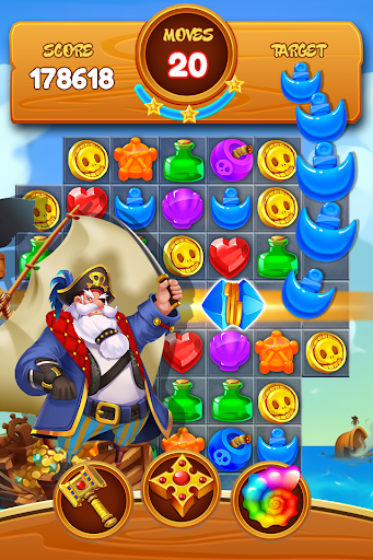 Jewel Crush Pirate - Image screenshot of android app