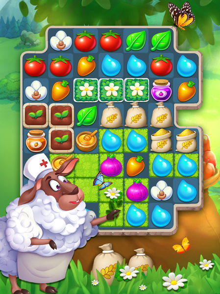 Sweet Fruit Match 3 - Gameplay image of android game