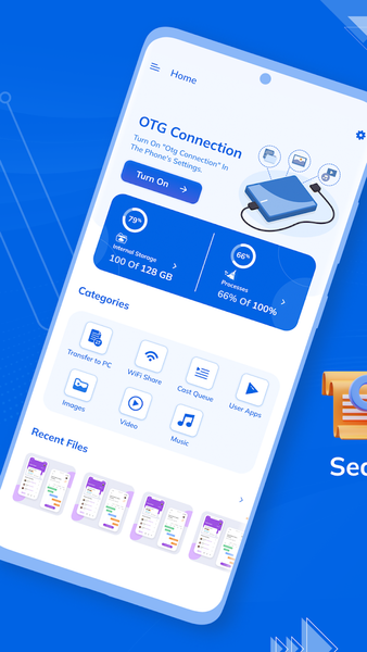 USB OTG File Manager - عکس برنامه موبایلی اندروید