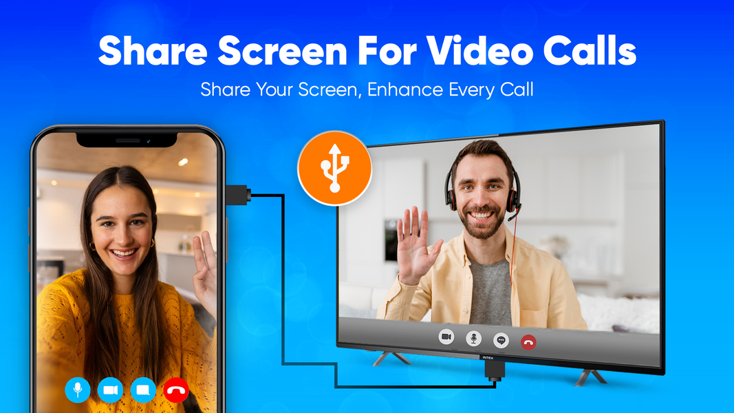 SmartCast - USB Screen Share - عکس برنامه موبایلی اندروید