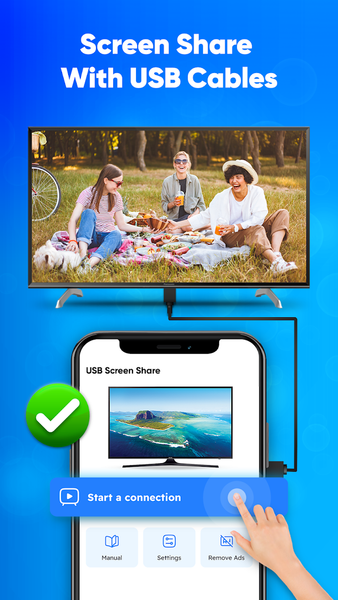 SmartCast - USB Screen Share - عکس برنامه موبایلی اندروید