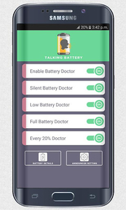Talking Battery - Battery Level Announcer For Android - Download | Cafe Bazaar