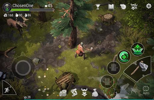 Frostborn: Action RPG - Gameplay image of android game