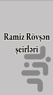 Ramiz Rövşən şeirləri - Image screenshot of android app