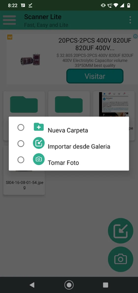 Vega Scanner Crea, Edita, Firm - عکس برنامه موبایلی اندروید