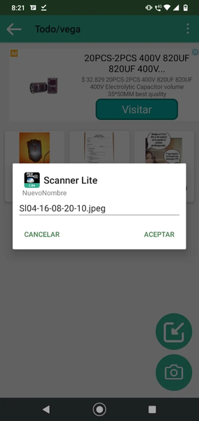 Vega Scanner Crea, Edita, Firm - عکس برنامه موبایلی اندروید