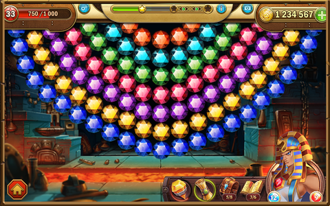 Jogo Bubble Shooter Egypt no Jogos 360