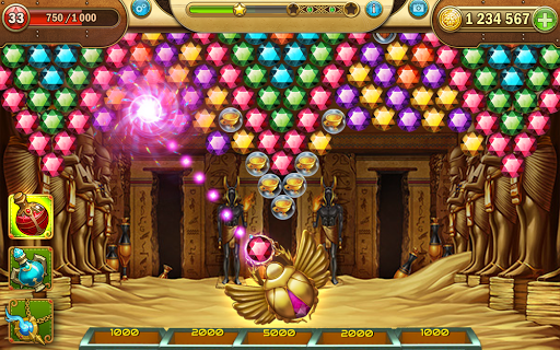 Egyptian Pharaoh Bubble Shooter - Gameplay image of android game