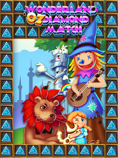 Wonderland OZ Diamond Match - Gameplay image of android game