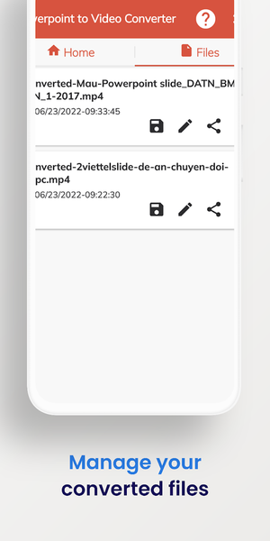 PPTX to Video Converter - عکس برنامه موبایلی اندروید
