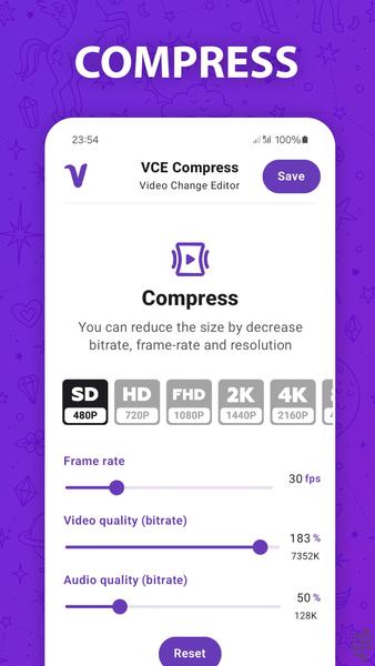 VCE-Compress: Video Optimizer - Image screenshot of android app