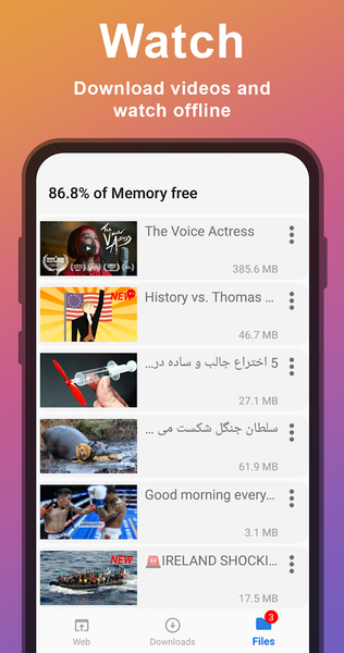 Video Downloader — all in one - عکس برنامه موبایلی اندروید