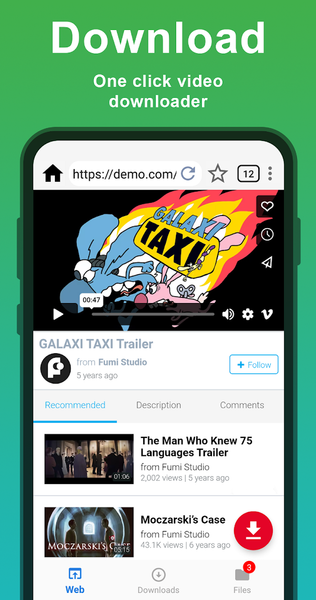 Video Downloader — all in one - عکس برنامه موبایلی اندروید