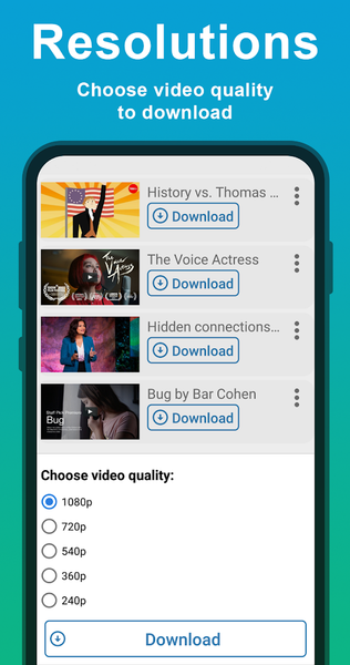 Video Downloader — all in one - عکس برنامه موبایلی اندروید